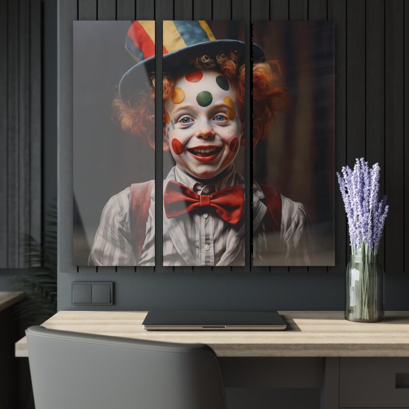 Pipsqueek the Clown Wall Triple Tryptych