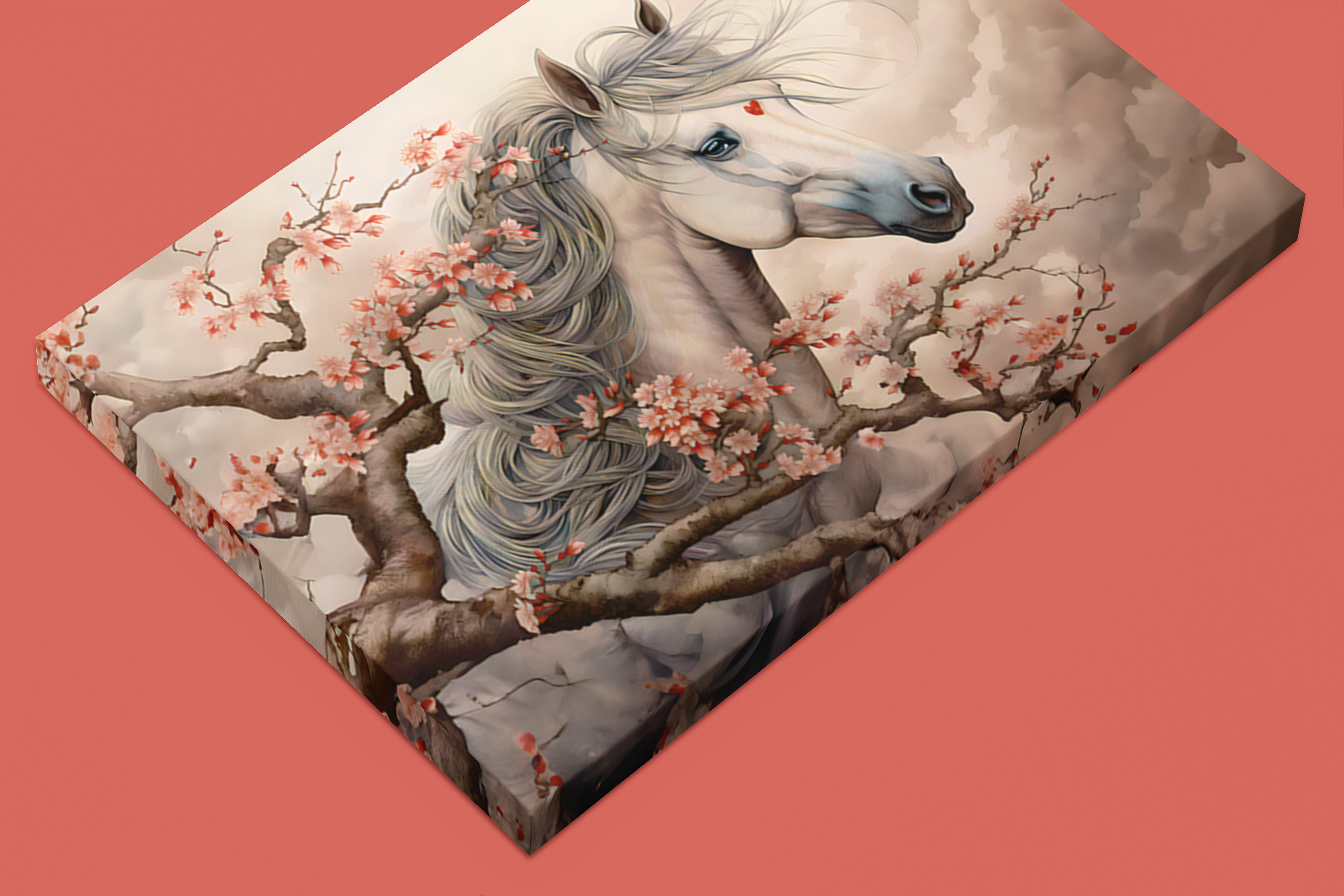 Mira's Wild Horse Canvas Wall Art Print